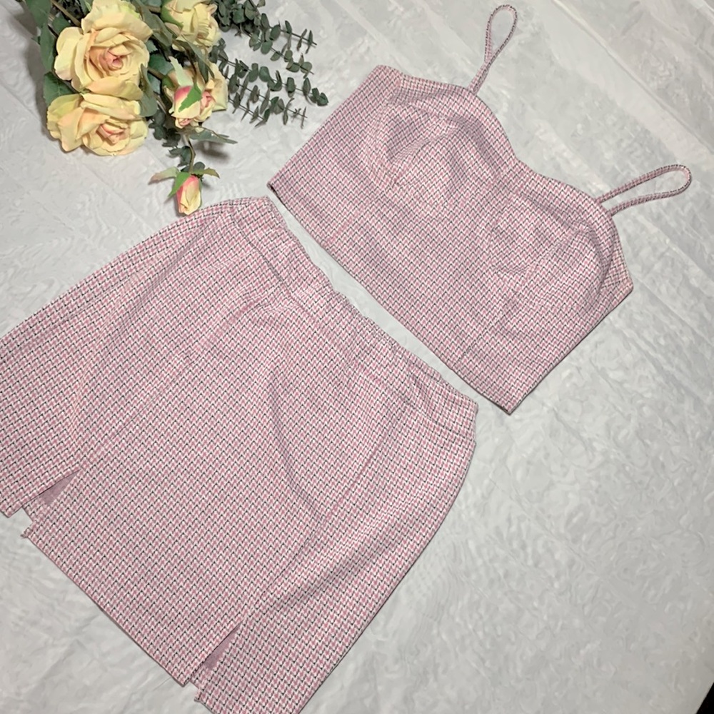 JUST POLLY New York Juniors Two Piece Set XL Pink
